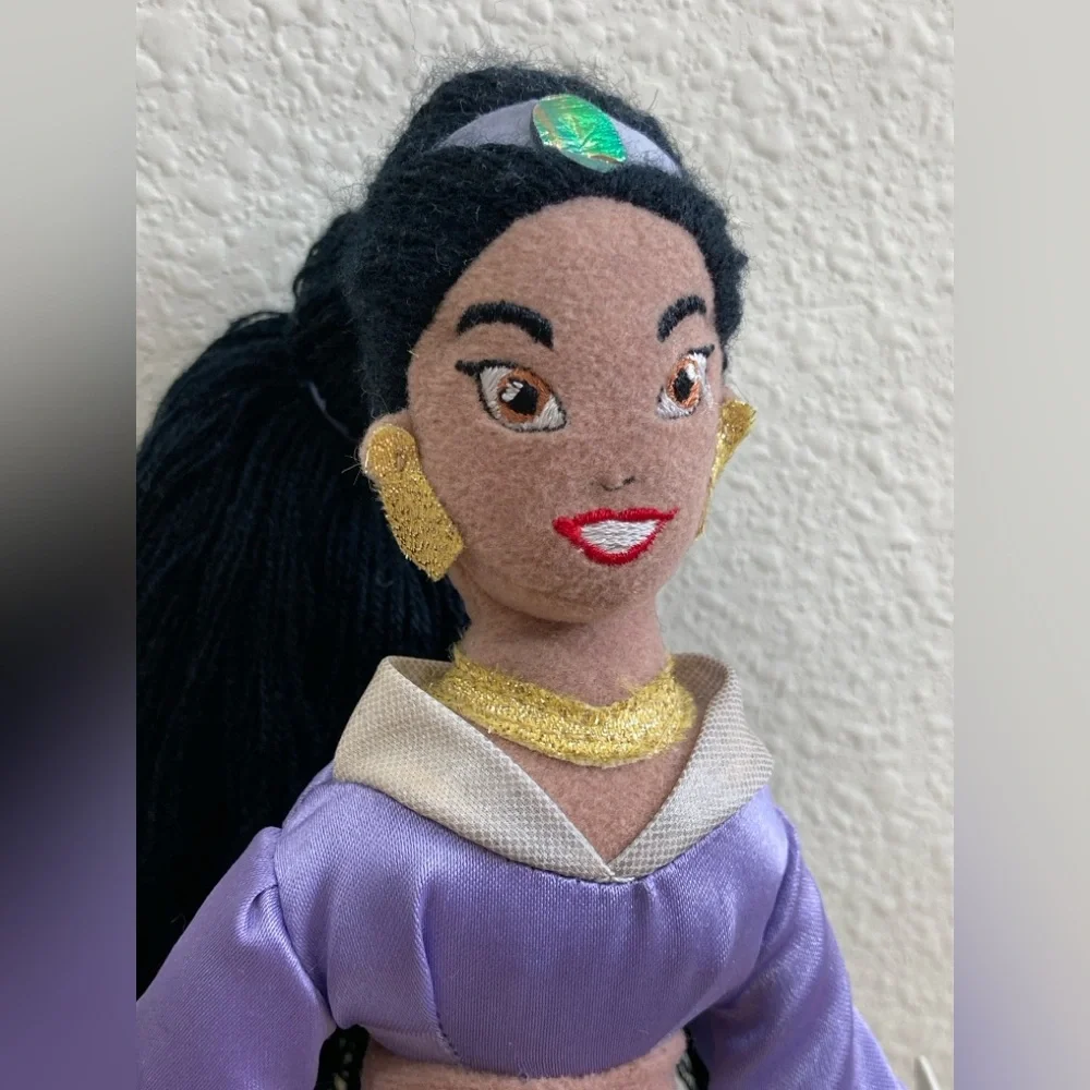 Disney Princess Jasmine Mini Bean Bag Plush Purple Outfit Collectible - Picture 2 of 10